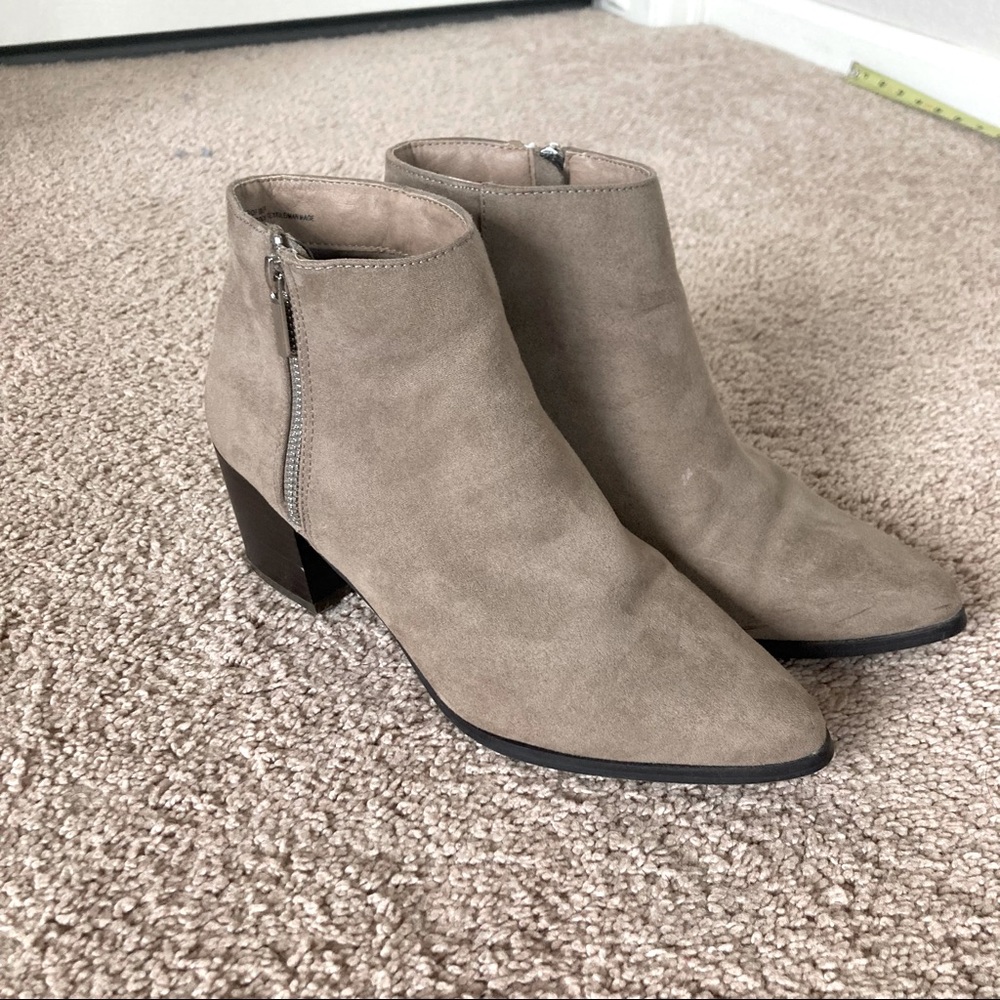 JustFab Taupe Booties